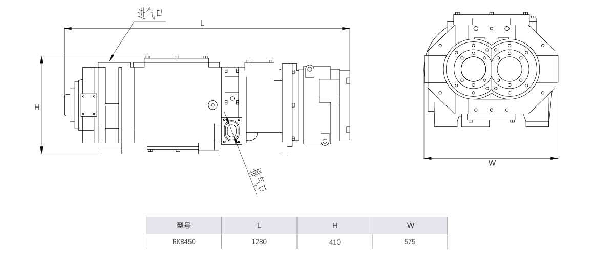 RKB0450干式螺杆真空泵